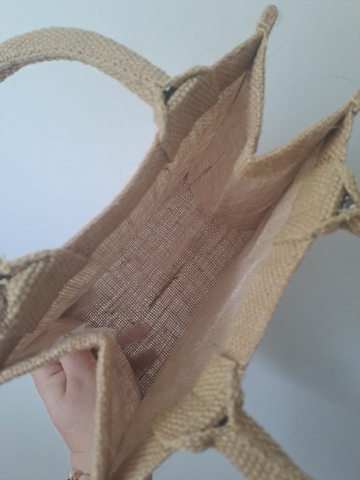 The Plant Guardian - handsewn jute bag (small)