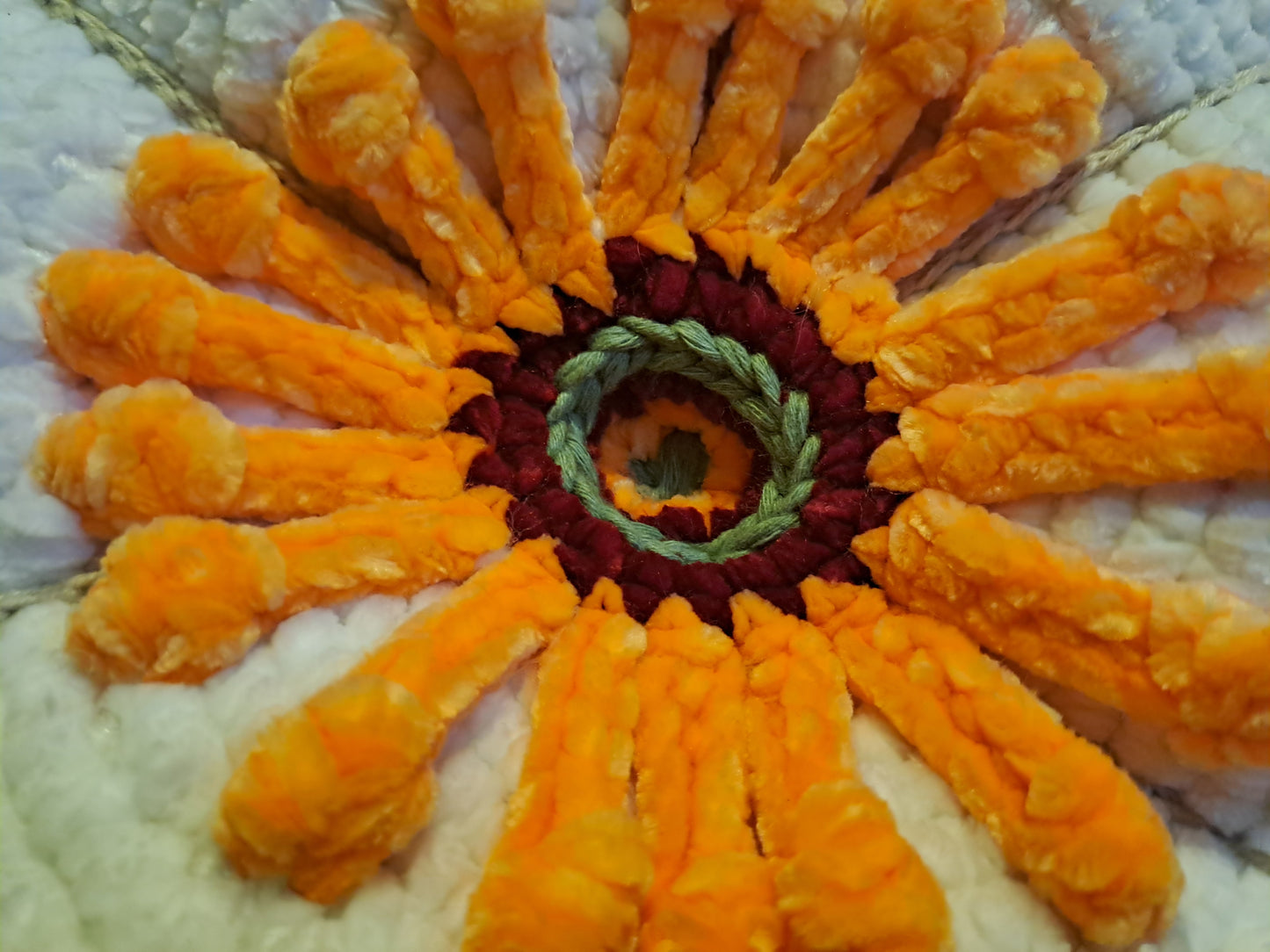 Velvet Flower Cushion